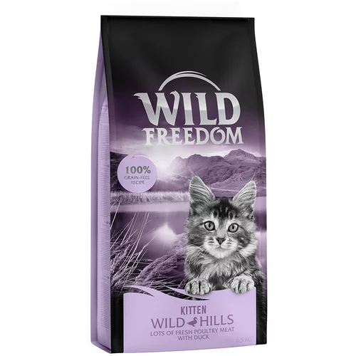 Wild Freedom Kitten "Wild Hills" pačetina - bez žitarica - 2 x 6,5 kg