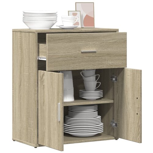  Komoda sonoma hrast 60 x 31 x 70 cm od konstruiranog drva Smeđa Slike