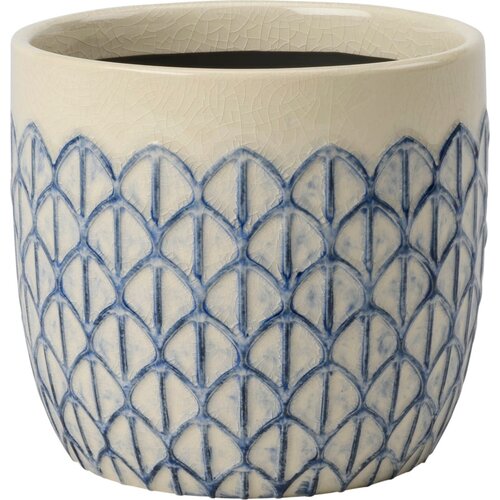 Burgon &amp;amp; Ball Lonec za sobne rastline &amp;quot;Collector&amp;quot; - Cr&amp;egrave;me Geo - ⌀ 13 x 13 cm Slike