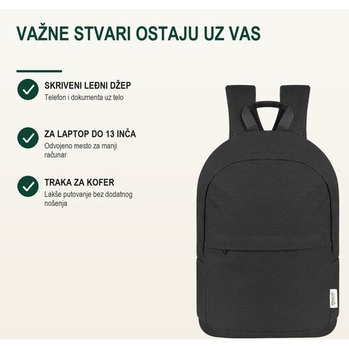 Bruno Ranac Liam, Odeljak za laptop, 13&amp;quot;, Crni Slike
