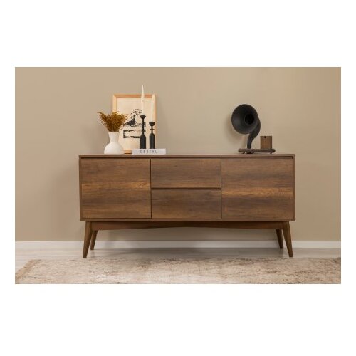 Hanah home Trpezarijski set Vina Bench 04 1048, 6 delova, Tamnosivi Slike