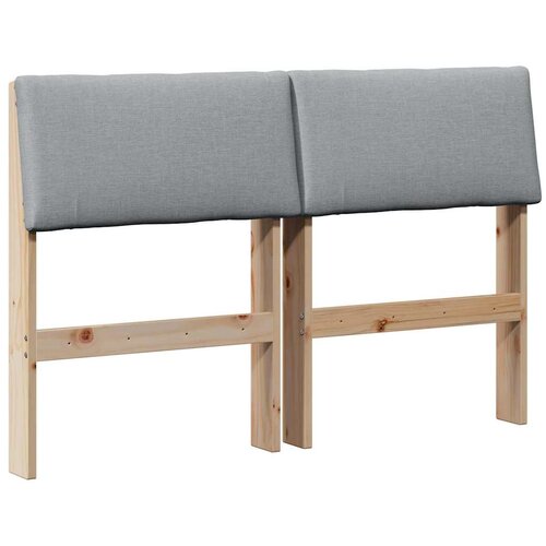  Tapecirani uzglavlje Svijetlo siva 120 cm Čvrsto borovo drvo Slike