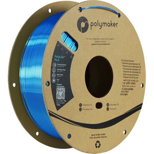 Polymaker PolyLite Dual Silk PLA Chameleon Yellow-Blue Cene