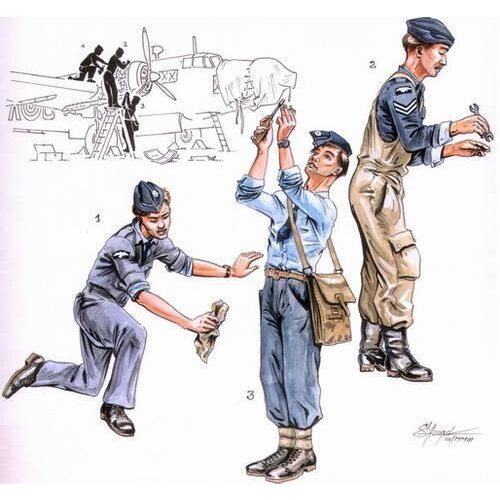 Special-Hobby RAF mechanics for Wellington (3 fig.), (21287530) Cene