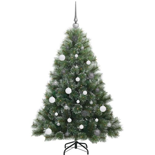 VidaXL Umjetno božićno drvce s stalakom Zelena 150 cm PE i PVC Slike