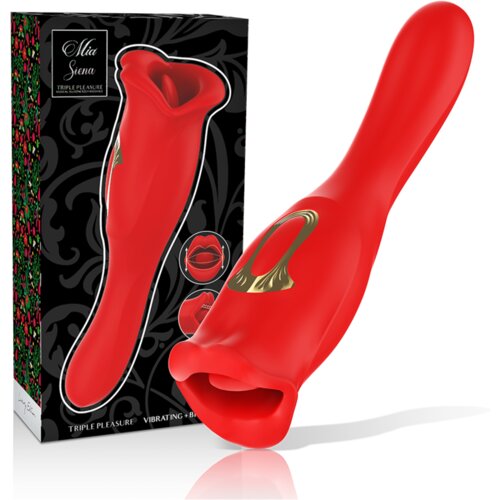 Mia. Klitoralni Stimulator Siena Triple Pleasure Red Cene