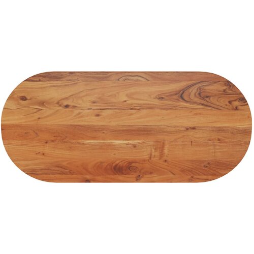 VidaXL Stolna ploča 110x50x3,8 cm ovalna od masivnog drva bagrema Slike