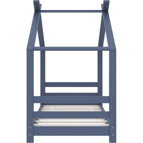  Okvir za dječji krevet od masivne borovine sivi 70 x 140 cm Slike