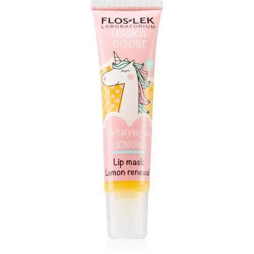 FlosLek Laboratorium Lemon Renewal maska za usne 14 g