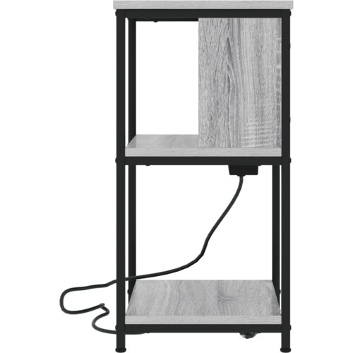  Noćni ormar 2 pcs Sivi hrast sonoma 38 x 31 x 61 cm Slike
