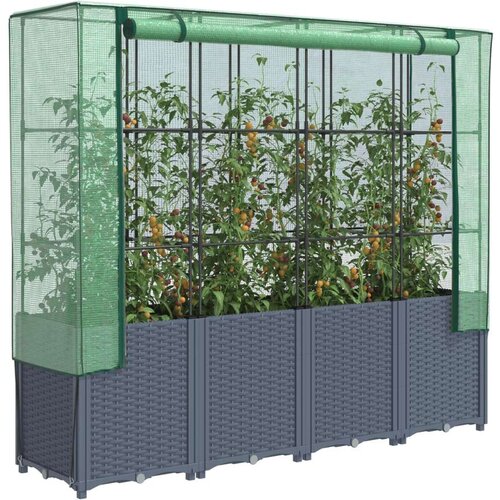  Povi&scaron;ena gredica s pokrovom za staklenik 160 x 40 x 153 cm Cijene
