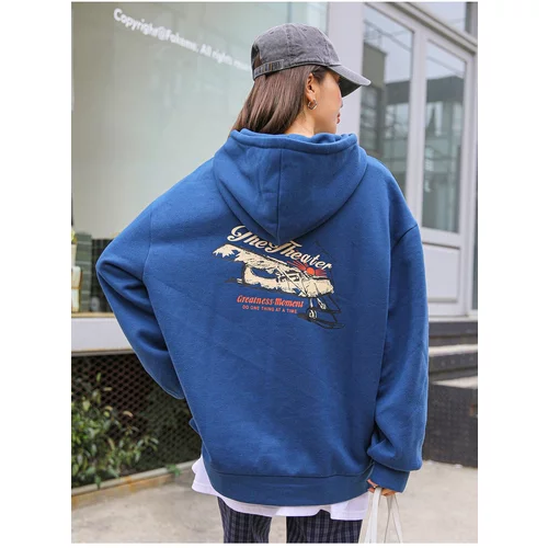 Know Women's Royal The Theater Printed Hoodie with Sweatshirt.