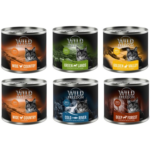  Varčno pakiranje Wild Freedom Adult 12 x 200 g - Me&scaron;ano pakiranje 1 (5 vrst) Cijene