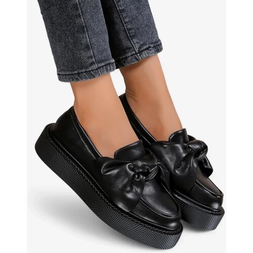 Resti Elegant women's moccasins with a bow Ortto Cene
