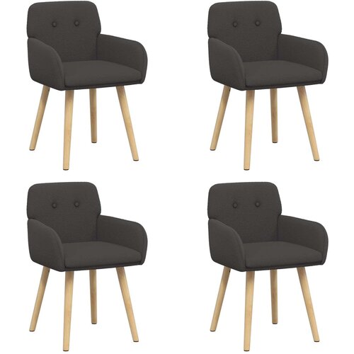 vidaXL Trpezarijske stolice 4 kom. Boucl&eacute; Tamnosiva 59 x 57 x 85 cm - Tamnosiva 4 Cijene