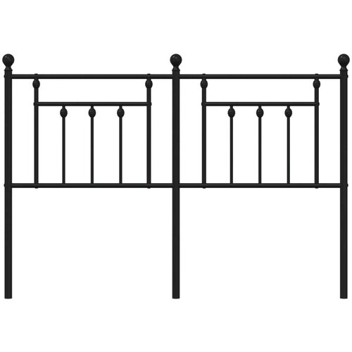  Metalno uzglavlje crno 135 cm Slike