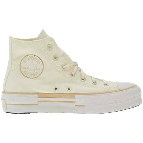 Converse Chuck Taylor All Star Lift Platform Outline Sketch Bež