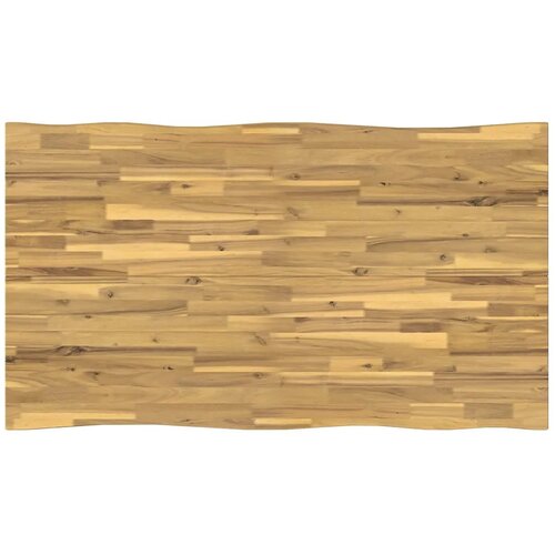  120 x 90 x 75 cm Čvrsto drvo akacije Bijela i crna Pravokutni - Bijela i crna 120 x 90 x 75 cm Živi rub Slike