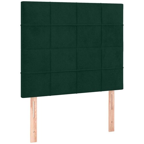 Box spring krevet s madracem tamnozeleni 80 x 200 cm bar&amp;scaron;unasti Slike