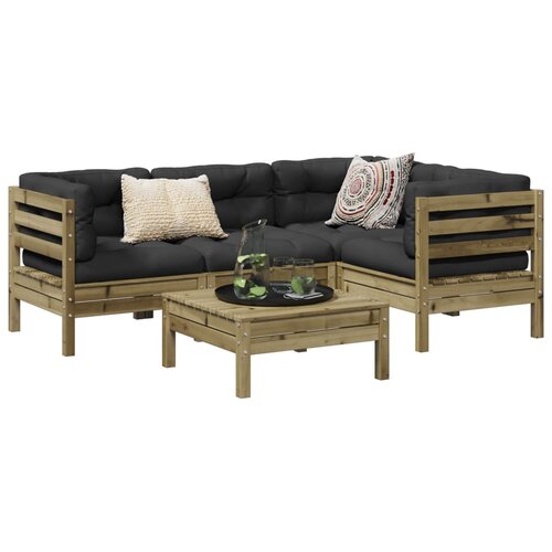  5-dijelni set vrtnih sofa od impregnirane borovine Cene