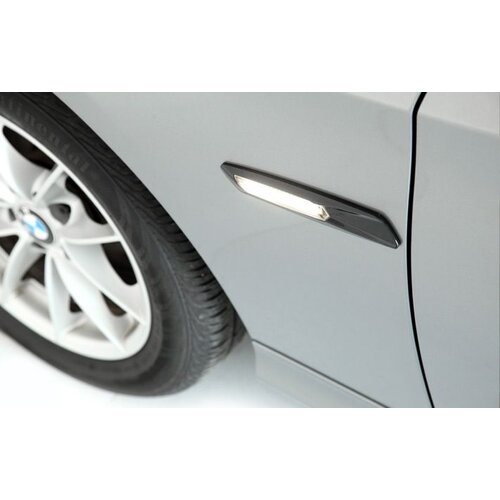 Oem Kristalni LED bočni migavci BMW E46 / E60 / E90 M-Look (03-05), Crni Cene
