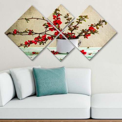 Wallity slika 4MDF280552241, 60x115 cm, 4 dela Cene