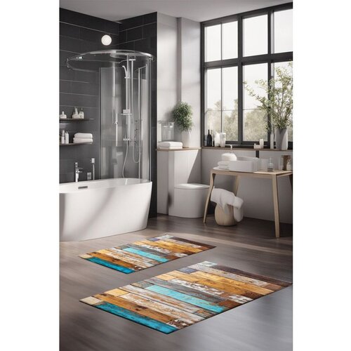  CT-5251 multicolor bathmat set (2 pieces) Cene
