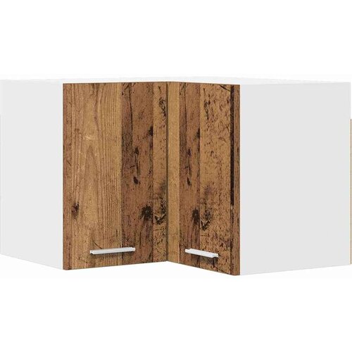 VidaXL viseći ormarić zidne riga beton siva i bijela 57 x 57 x 40 cm Slike