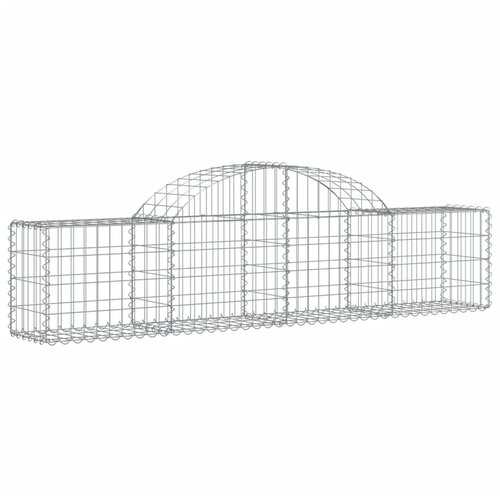  Lučne gabionske ko&amp;scaron;are 13 kom 200x30x40/60 cm pocinčano željezo Slike