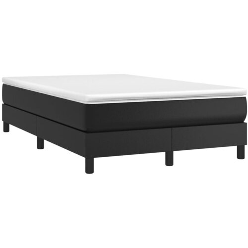 Maison Chic Box spring postelja - Vzmetna postelja z vzmetnico črna 120x190 cm umetno usnje SL22651, (21891835) Cene