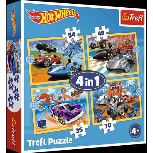 Trefl Hot Wheels 4 v 1 sestavljanka - Cene