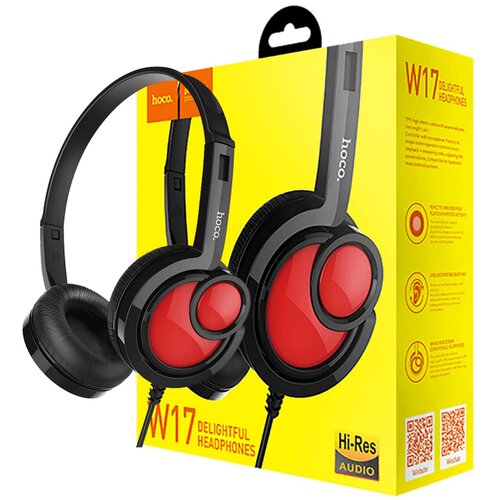 Hoco. Slu&amp;scaron;alice sa mikrofonom, 3.5 mm, dužina kabela 1.5 met, crna - W17 Delightful Headphones MIC BK Slike