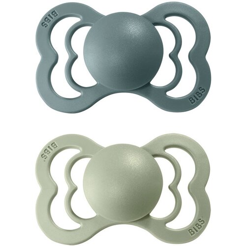 Bibs Supreme Natural Rubber Size 1: 0+ months duda Island Sea / Sage 2 kos Cene