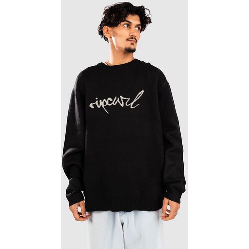 Rip Curl Medina Script Crew Pulover black Slike