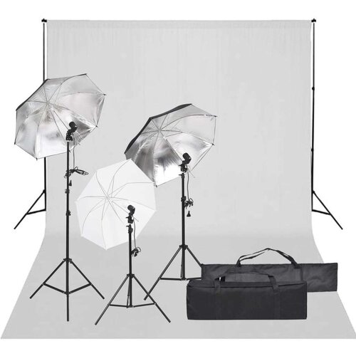  Oprema za fotografski studio sa setom svjetala i pozadinom Cijene