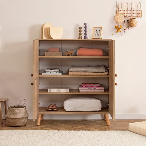 Kalune Design komoda Multil&amp;uuml;x saka 95x111x36cm &amp;scaron;arena Slike