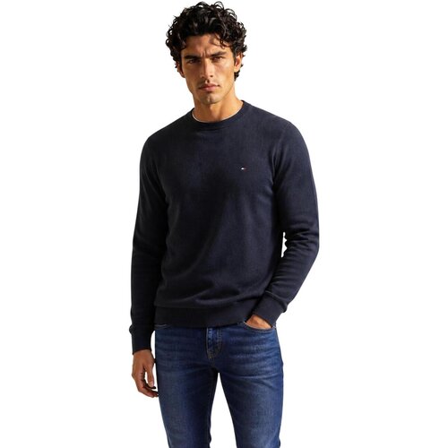 Tommy Hilfiger Puloverji PIMA ORG CTN CASHMERE MW0MW28046 Črna Slike