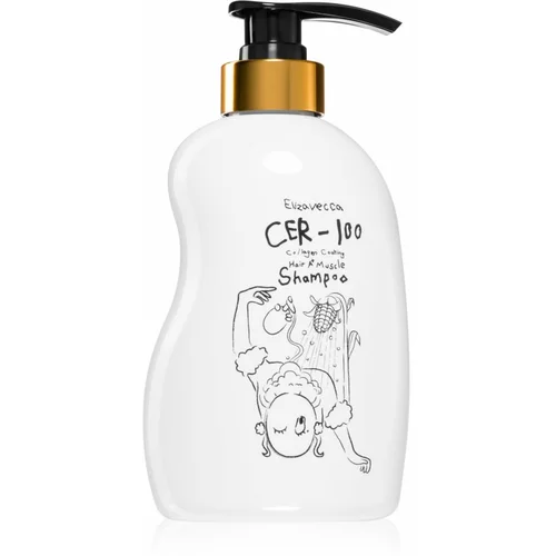 Elizavecca Cer-100 Collagen Coating Hair Muscle Shampoo globinsko čistilni šampon s kolagenom 500 ml