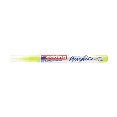 Edding akrilni marker E-5300 fine 1-2mm obli vrh neon žuta ( 12MA53GN ) Slike