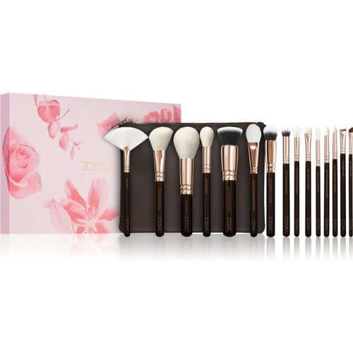 ZOEVA The Artists Brush Set Rose Golden Edition potovalni set čopičev s torbico Cene