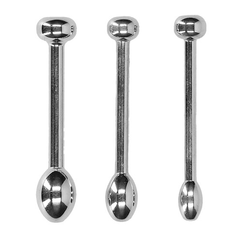 Ouch! Urethral Sounding Metal Plug Set Cene