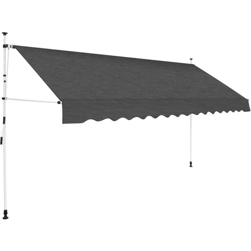  Ročno zložljiva tenda 350 cm antracitna