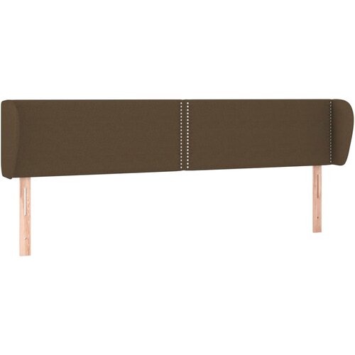 Maison Chic vzglavna omarica - nočna omarica - posteljna omarica z u&amp;scaron;esi temno rjavo 183x23x78/88 cm blago, (21711393) Slike