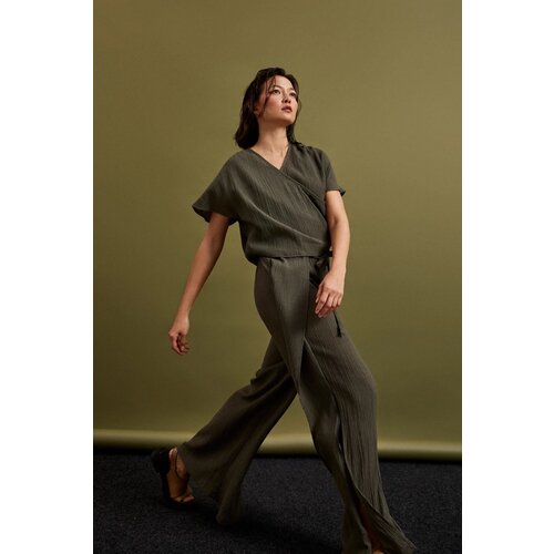 Marisse Women's Trousers L-Sp-4342 D.Olive Cene
