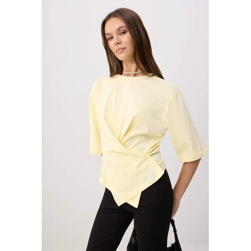 TRENDYOLMILLA Trendyol ženska majica Twoss26Ts00198, žuta Cene