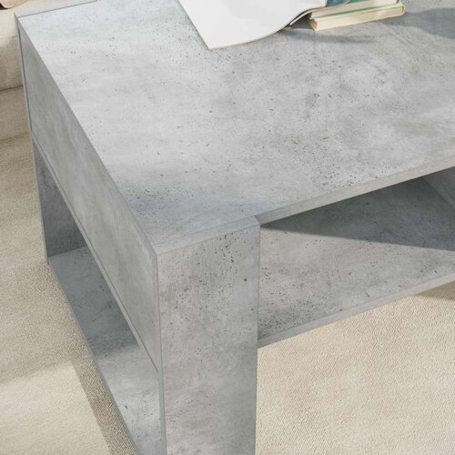  Stolić za kavu Betonski sivi 92 x 53 x 45 cm Konstruirano drvo Slike