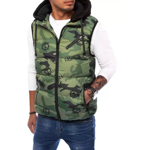 DStreet Kamizelka męska pikowana camo Cene