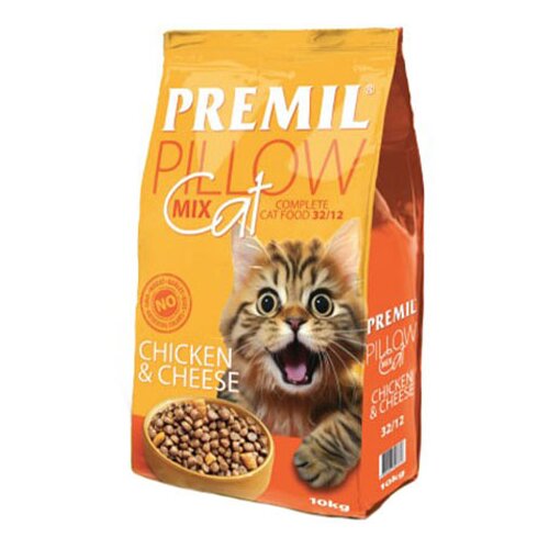 Premil PILLOW MIX Chicken&Cheese suva hrana za mačke svih uzrasta 10kg Cene