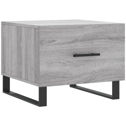 Maison Chic Klubska mizica - kavna mizica - Nizka mizica siva sonoma 50x50x40 cm inženirski les, (21752611) Slike