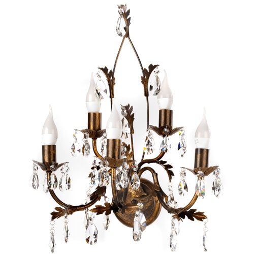  ONLI - Zidno svetlo TERESA 5xE14/6W/230V bronza Slike